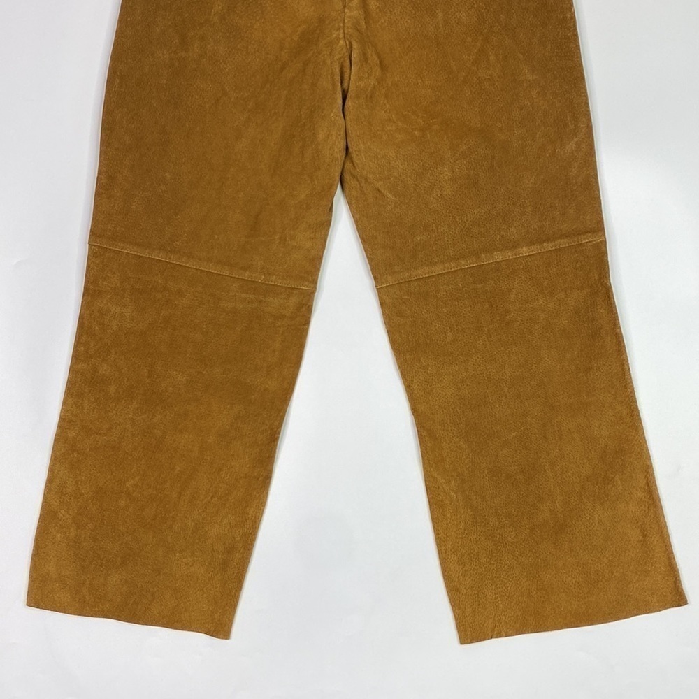 Express Brown Genuine Leather Capri Pants Size 2 NWT - Picture 6 of 13